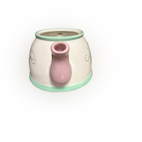 Vintage Peter Rabbit Ceramic Teapot with Pink Handle – Beatrix Potter - Picture 7 of 16